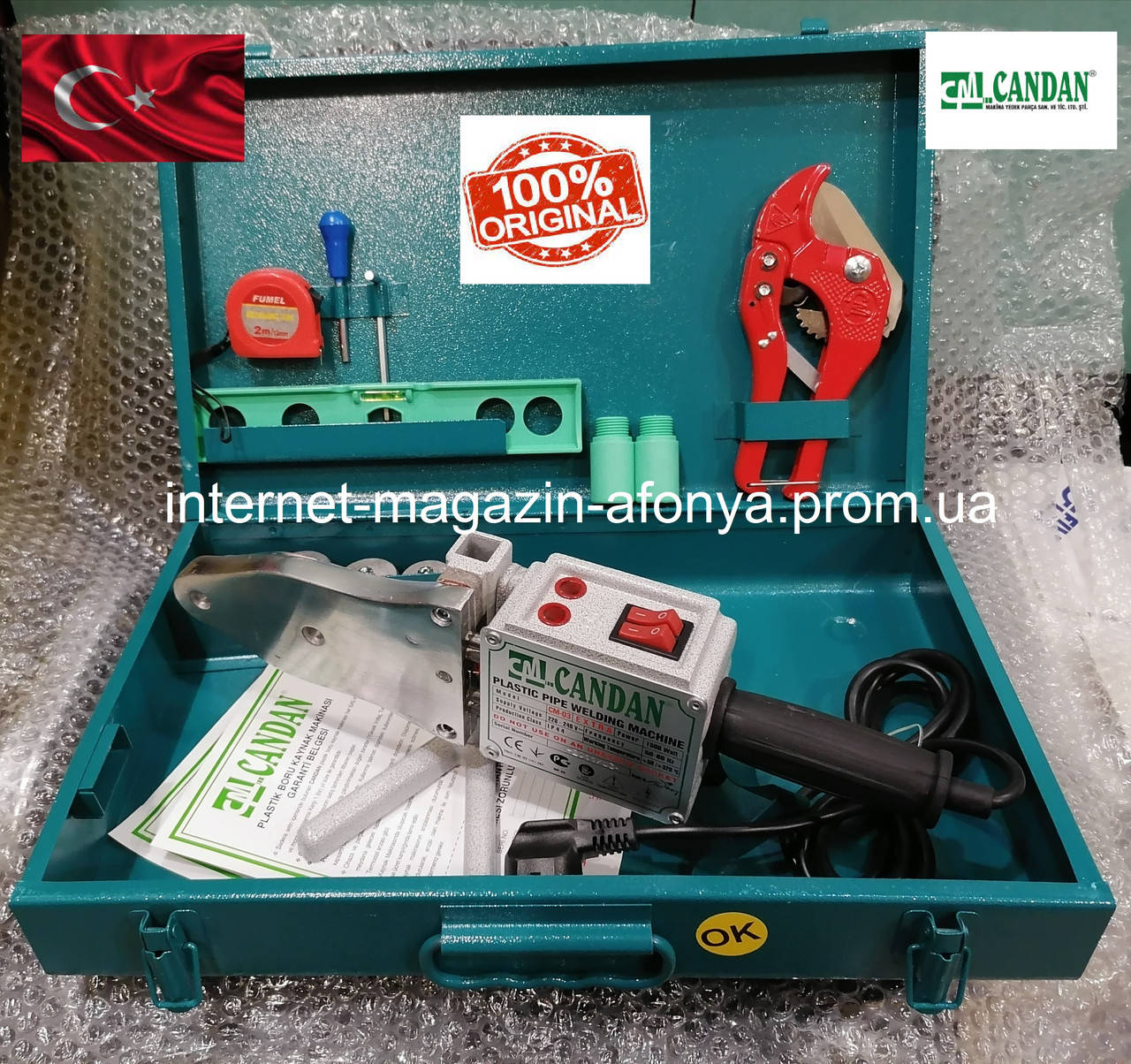 

Паяльник Candan CM-03 20-25-32-40 mm ( Турция 1500 Вт )