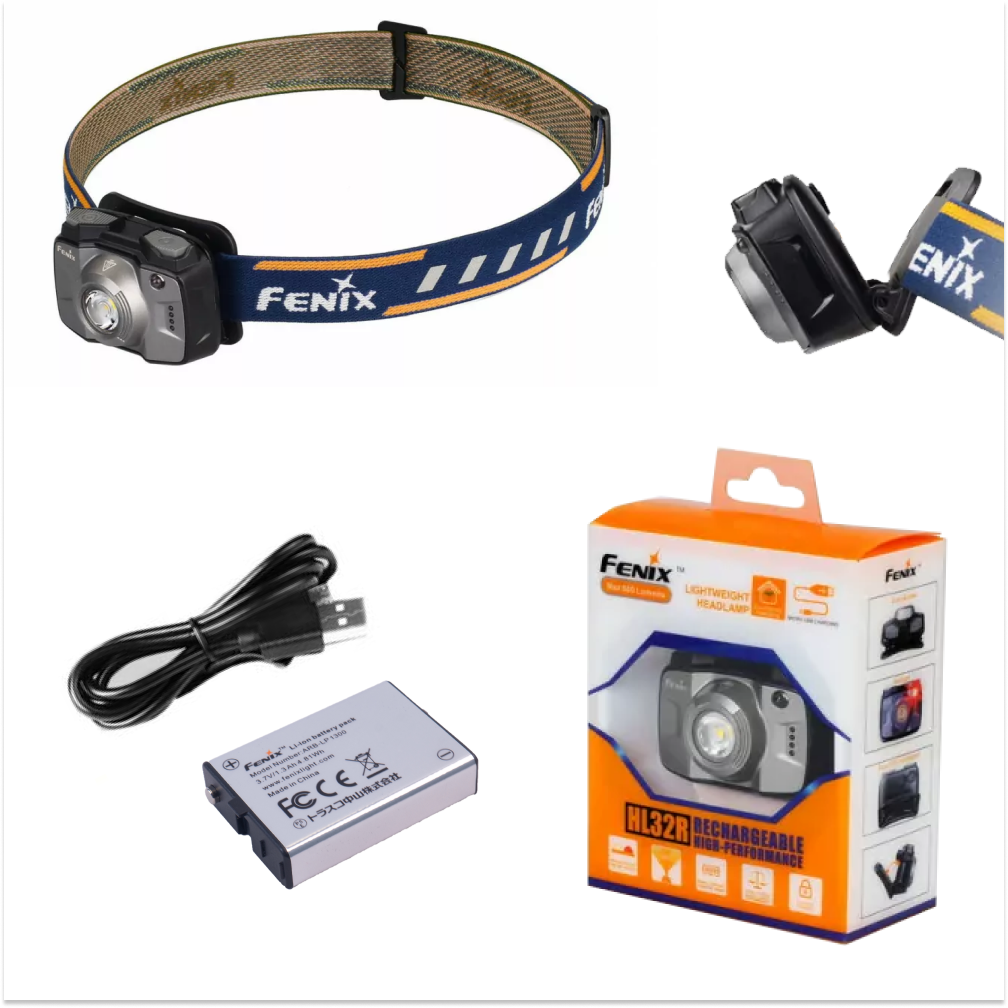 

Фонарь Fenix HL32R Cree XP-G3 Серый (встроенный аккумулятор 2000 мАч)