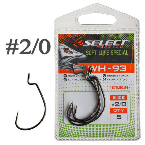 

Крючок Офсетный Select WH-93 #2/0 (5 шт/уп)