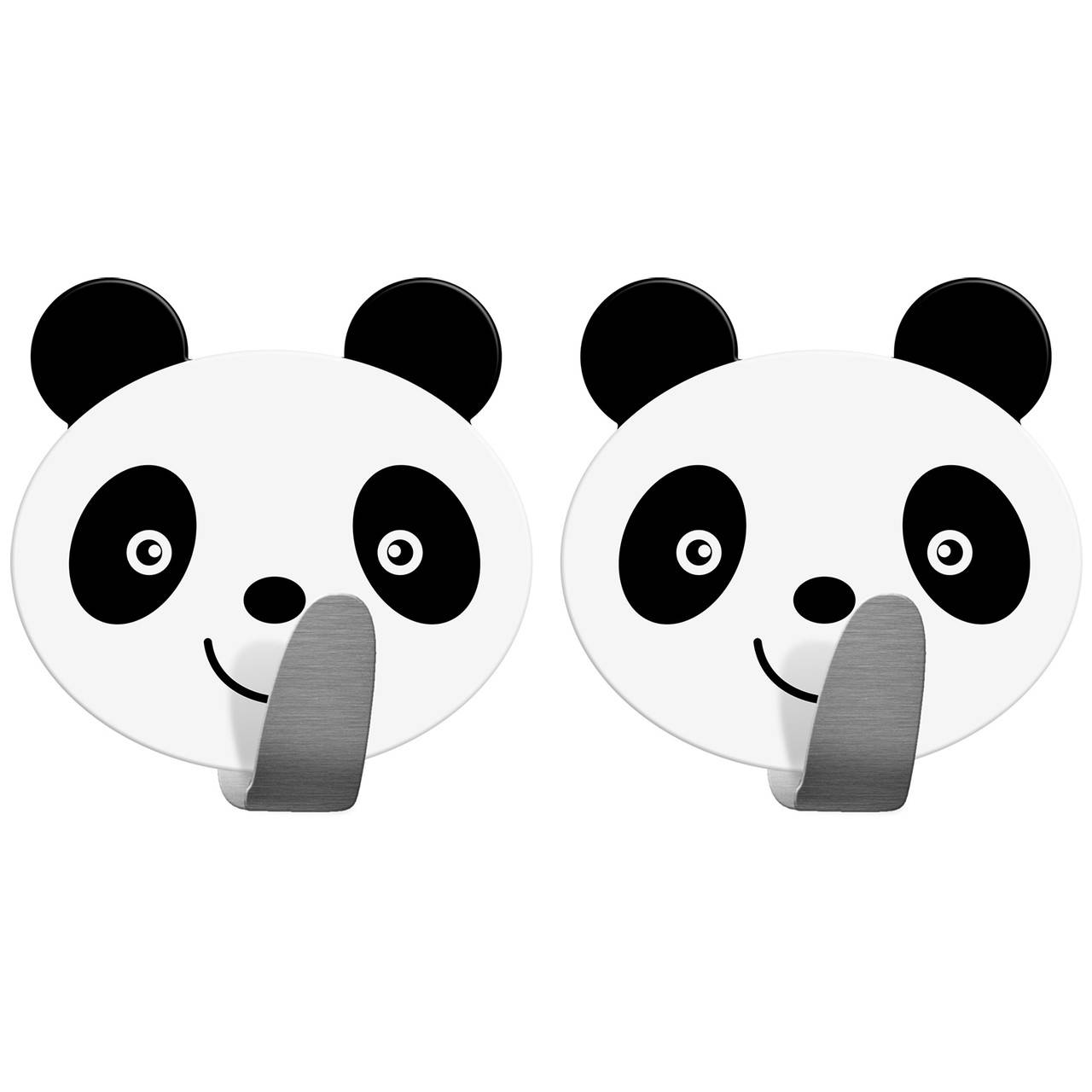 

Крючки для полотенец Tatkraft Panda самоклеющиеся из нержавеющей стали 20078, Белый