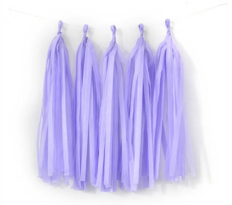 

Кисточки для тассел гирлянды лилового цвета, 5 шт