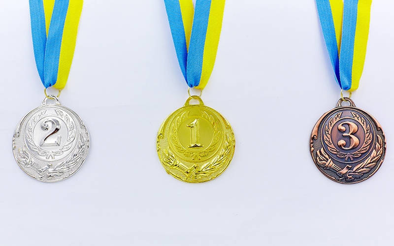 

Медаль диаметр 6,5 см. 1, 2, 3 место с ленточкой