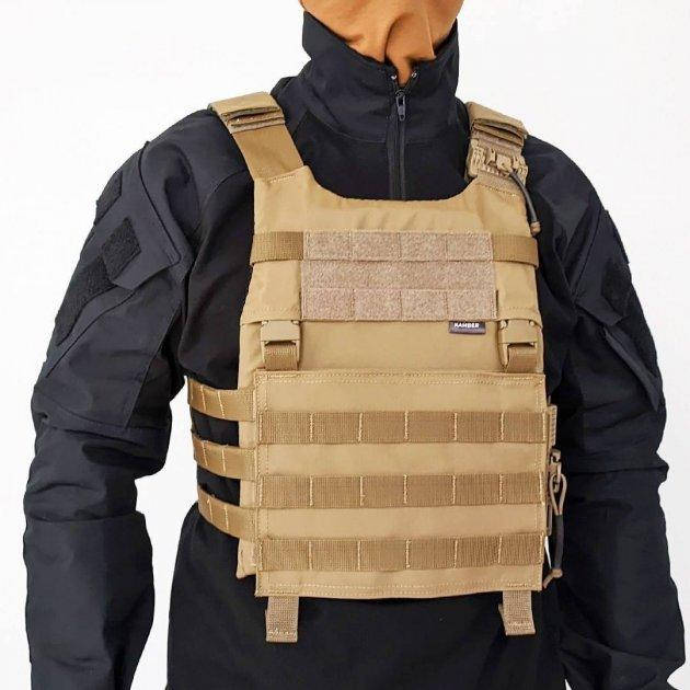 

Плитоноска с эвакуацией под плиты 30×25 Plate carrier AMS.M22 Койот