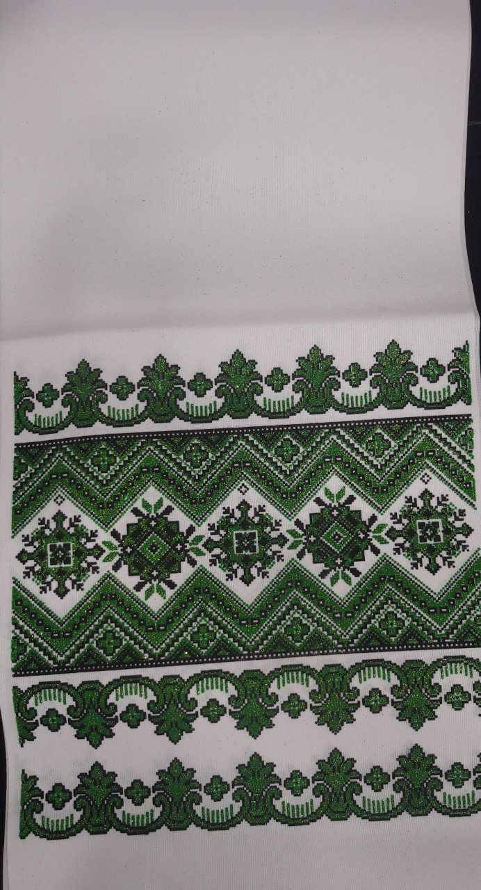 

Красивый рушник с орнаментом в украинском стиле, принт на габардин, 150х28 см