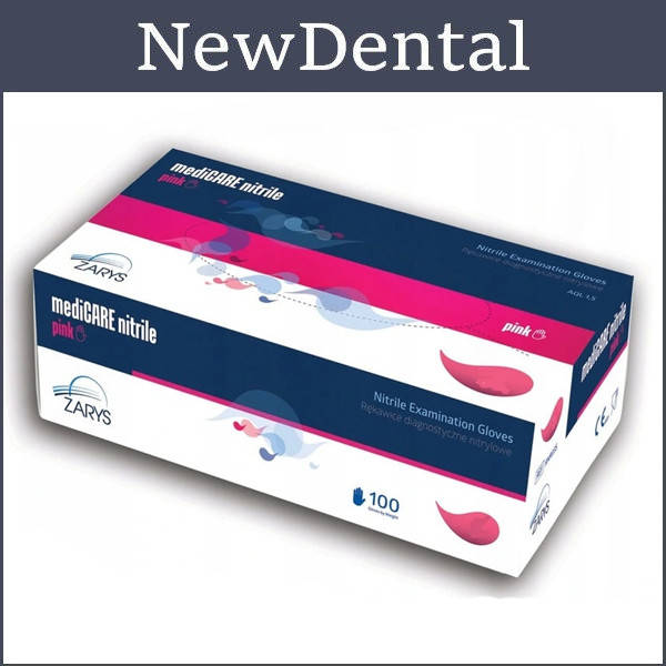 

Перчатки нитриловые mediCare Pink,100 шт/уп, размер, Розовый