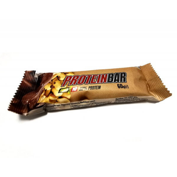 

Power Pro Батончик 32% Protein Bar с арахисом и карамелью, 20х60г