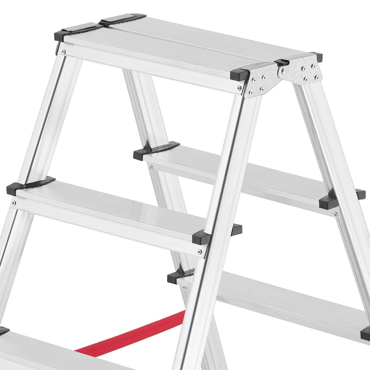 

Лестница Двухсторонняя алюминиевая 2x5 ступеньки HIGHER лестница 310см
