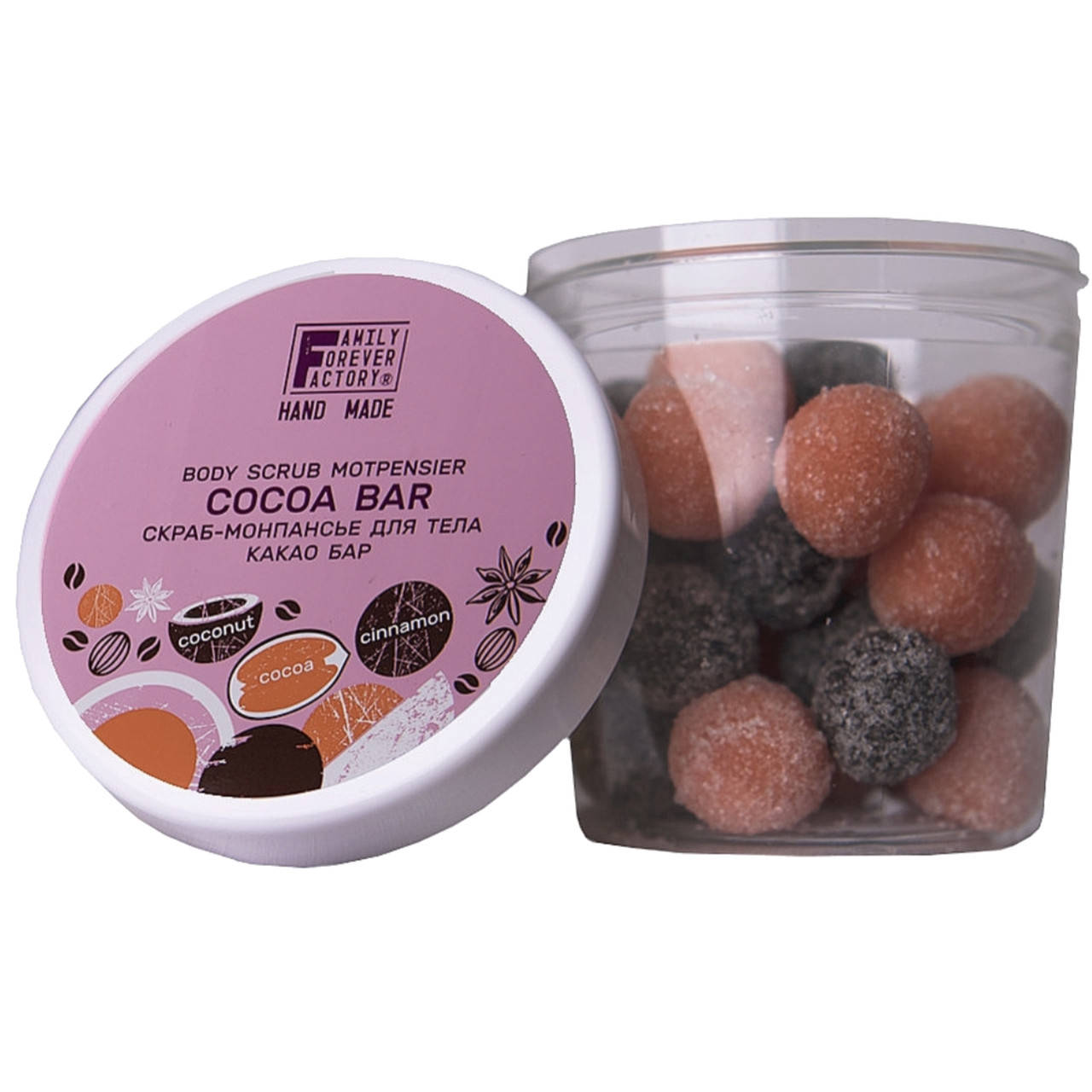 

Скраб-монпансье для тела "Какао бар" Family Forever Factory