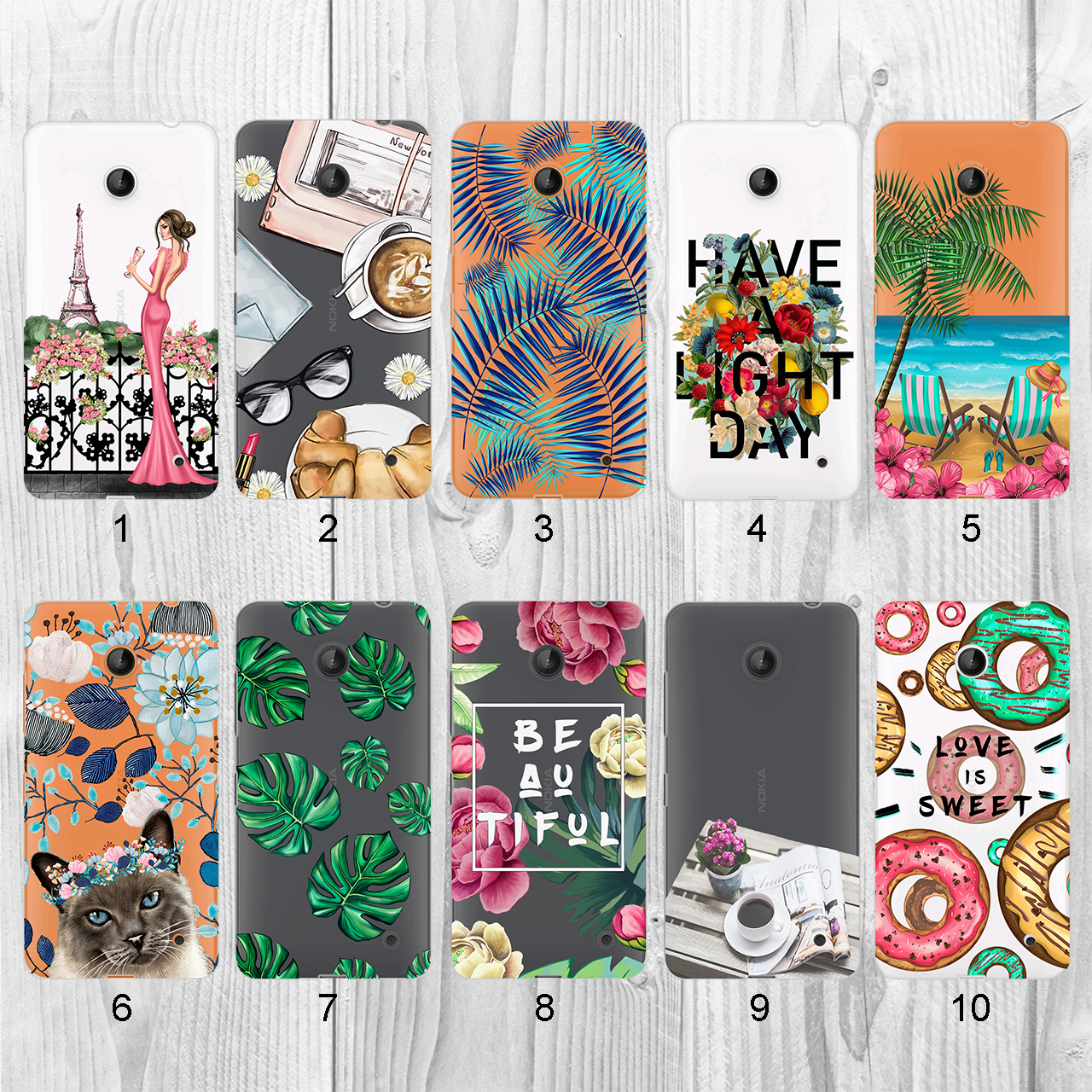 

Силиконовый чехол с рисунком для Nokia Lumia 630 Dual Sim (new collection)