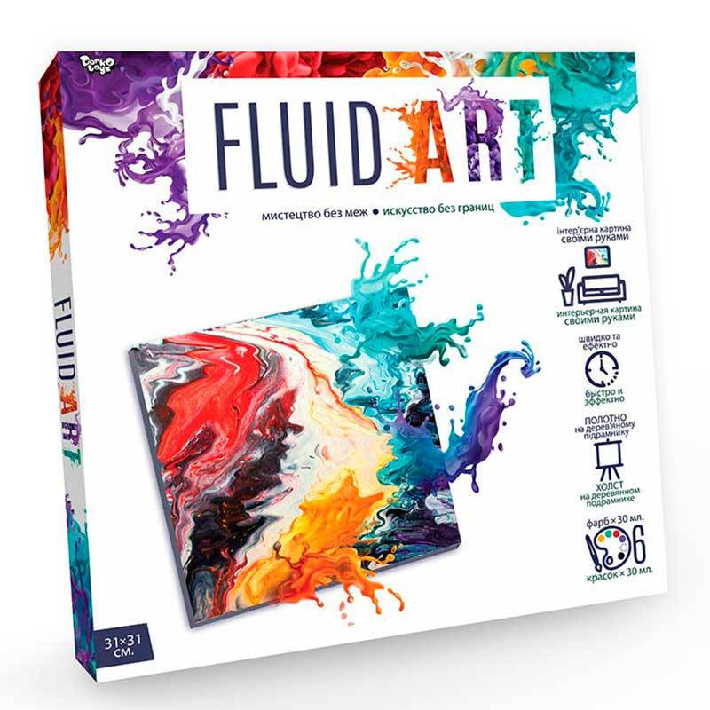 

Набор для творчества "Fluid Art", Danko Toys FA-01-01/02/03