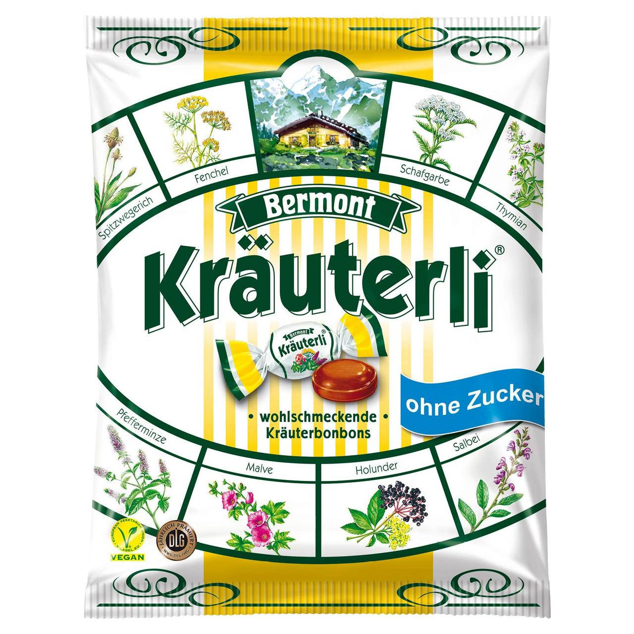 

Леденцы Bermont Krauterli Классические 125g