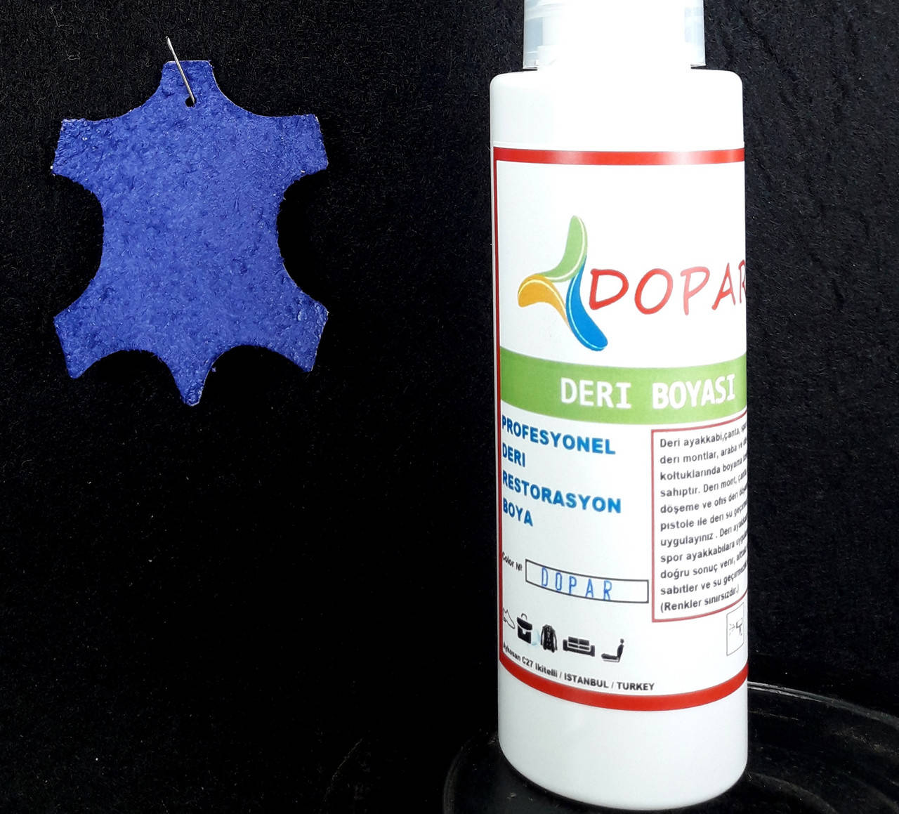 

Краска для замши велюра нубука Dopar Синий