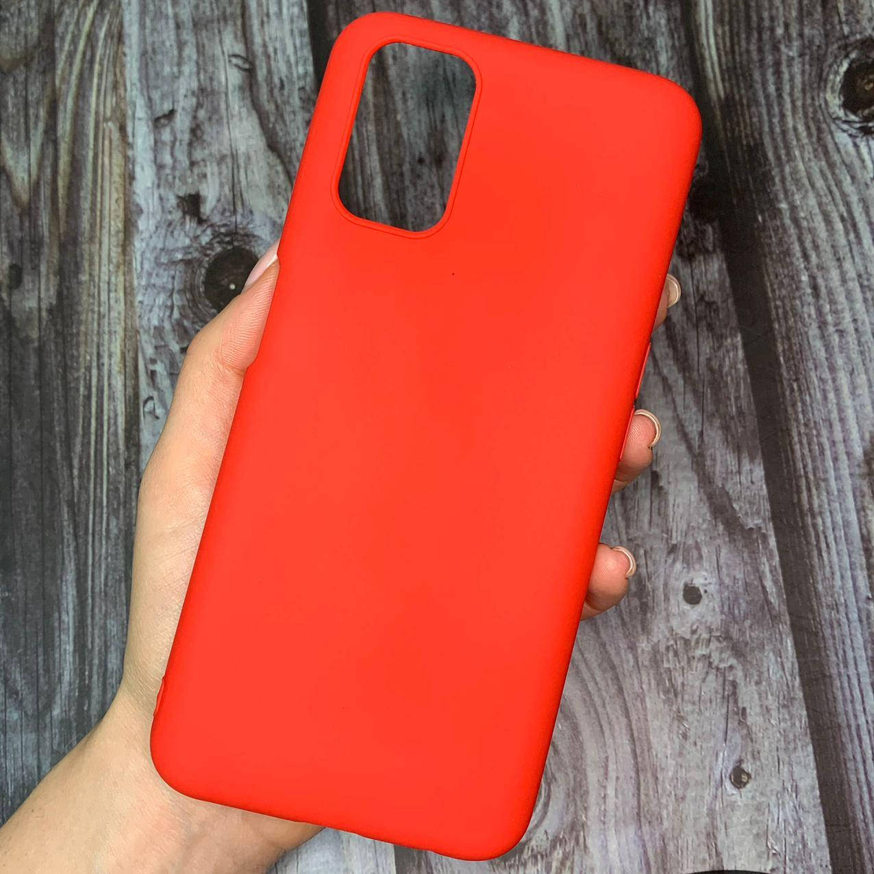 

Чехол для Oppo A52 A72 A92 цветной яркий плотный силиконовый чехол на оппо а52 а72 а92 красный