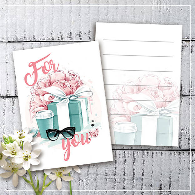 

Мини открытки "For you" (10 штук)
