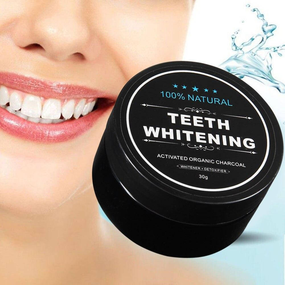 

Отбеливающий порошок для зубов Teeth Whitening черный, органический, 30 гр