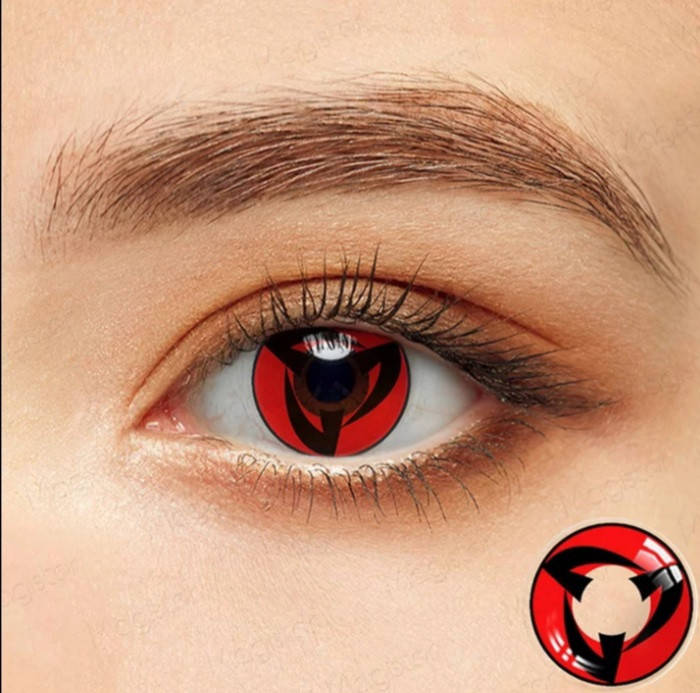 

Цветные контактные линзы Kakashi (пара) + контейнер для хранения в подарок