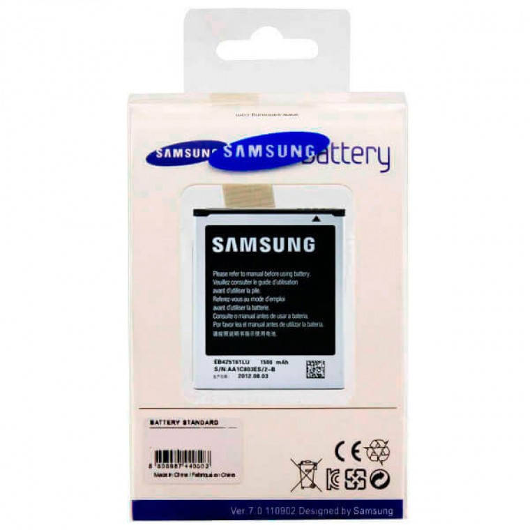 

Аккумулятор Samsung EB425161LU 1500 mAh i8190, S7562 AAA класс коробка