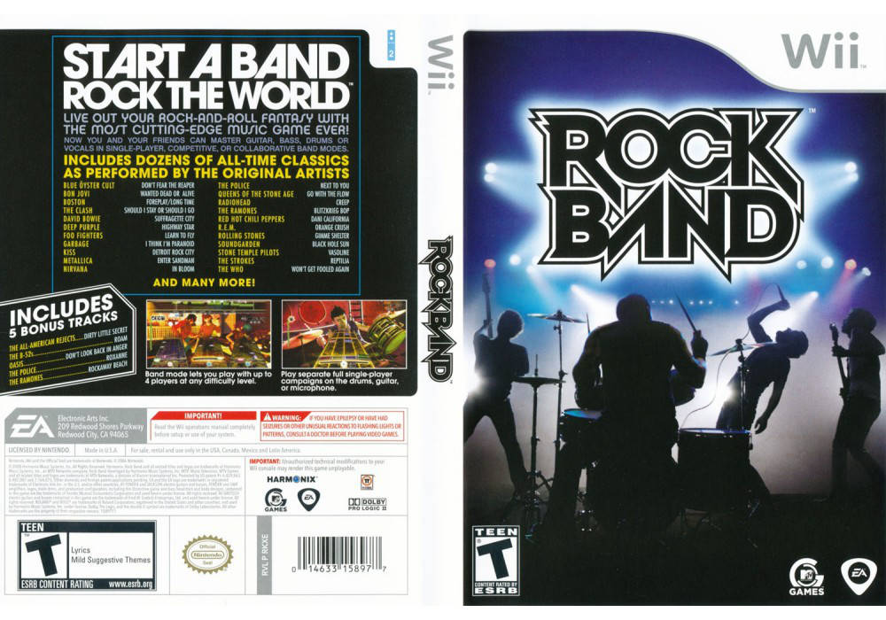 

Игра для игровой консоли Nintendo Wii (PAL), Rock Band