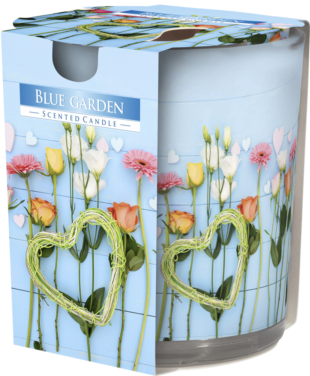 

Ароматическая свеча в стекле "Голубой сад" BISPOL (sn72s-08)