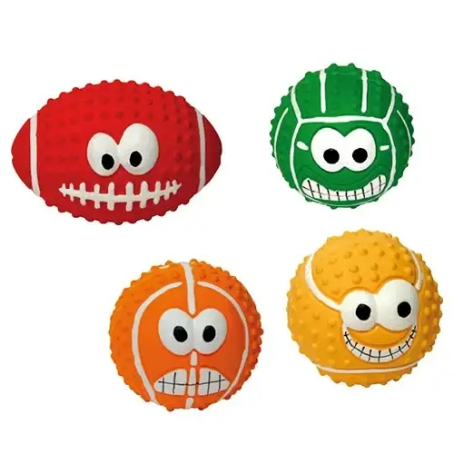 

Игрушка Croci мяч с улыбкой, для собак, латекс, 4 вида, 7.5 см