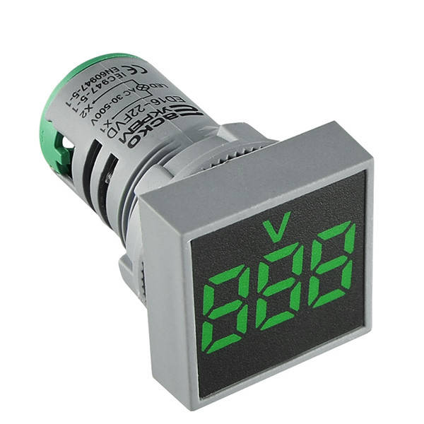 

Вольтметр АСКО-УКРЕМ ED16-22 FVD зеленый 30-500В АС (A0190010034), Зелёный