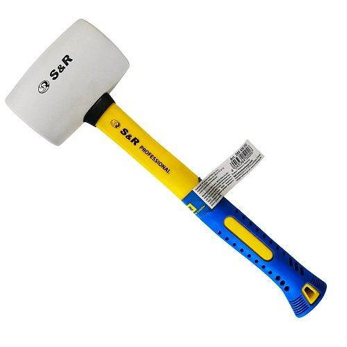 

Молоток резиновый S&R 45ммх230г белый 285230045