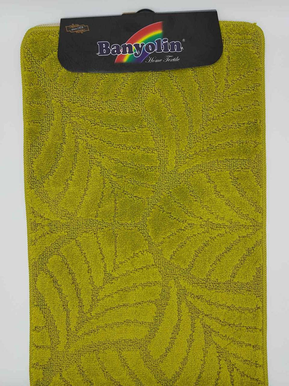 

Набор ковриков с ворсом для ванной, оливковый цвет 50х80 и туалета 50х40см. (Турция)