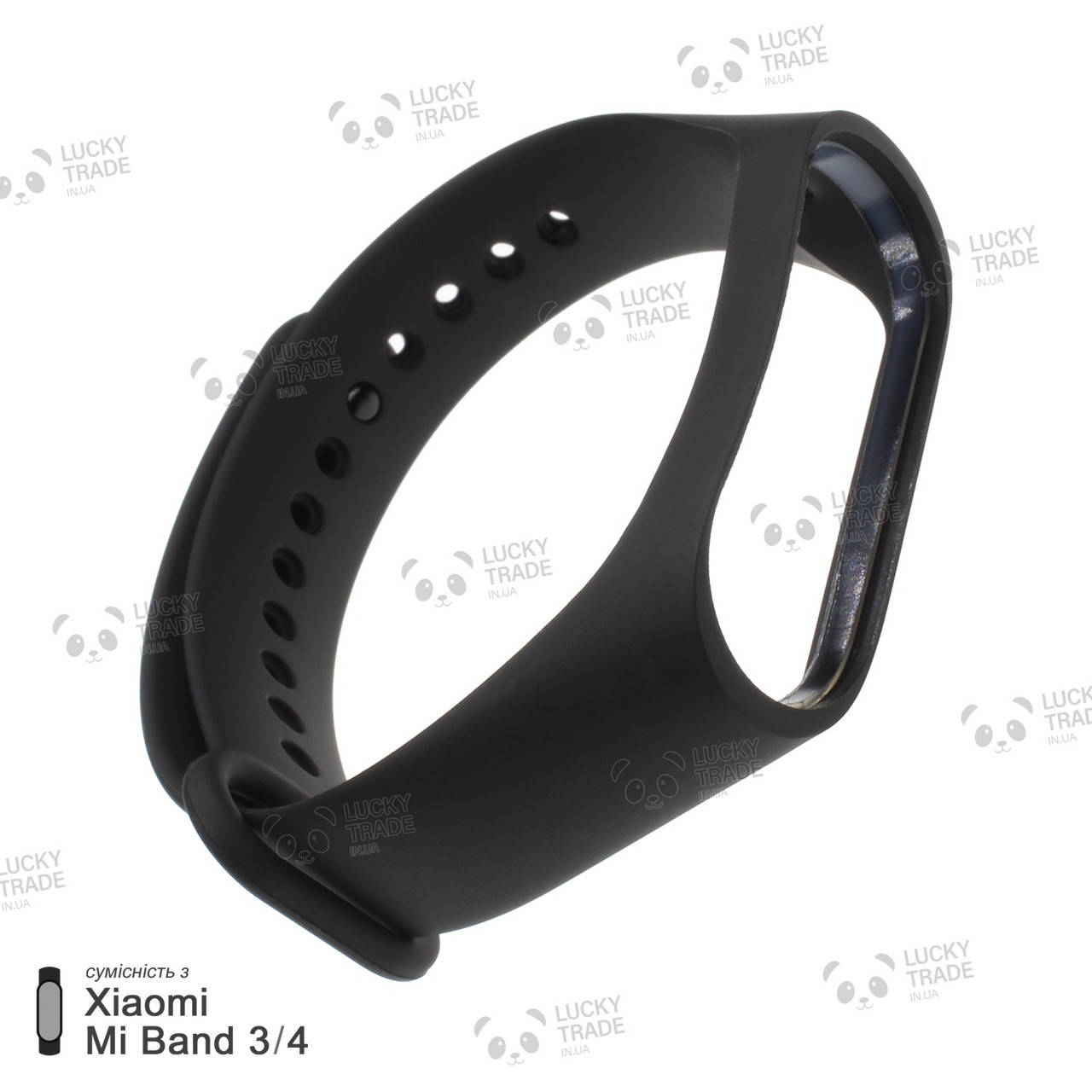 

Ремешок Xiaomi Mi Band 4 / 3 MiJobs силиконовый однотонный браслет Черный [1627]