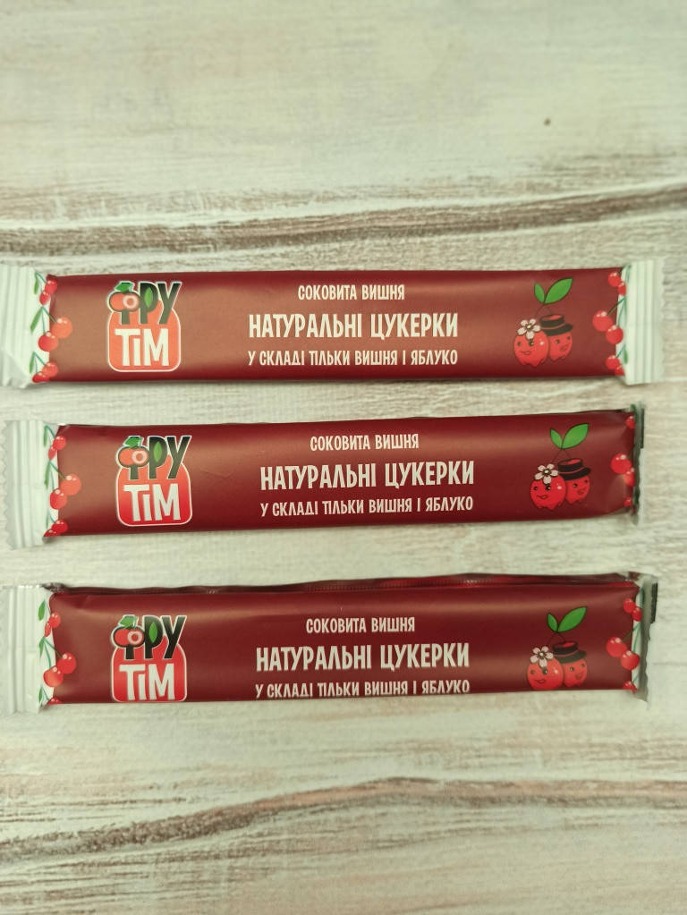 

Пастила натуральные конфеты без сахара ФруТим "Яблоко+Вишня" 20 грамм