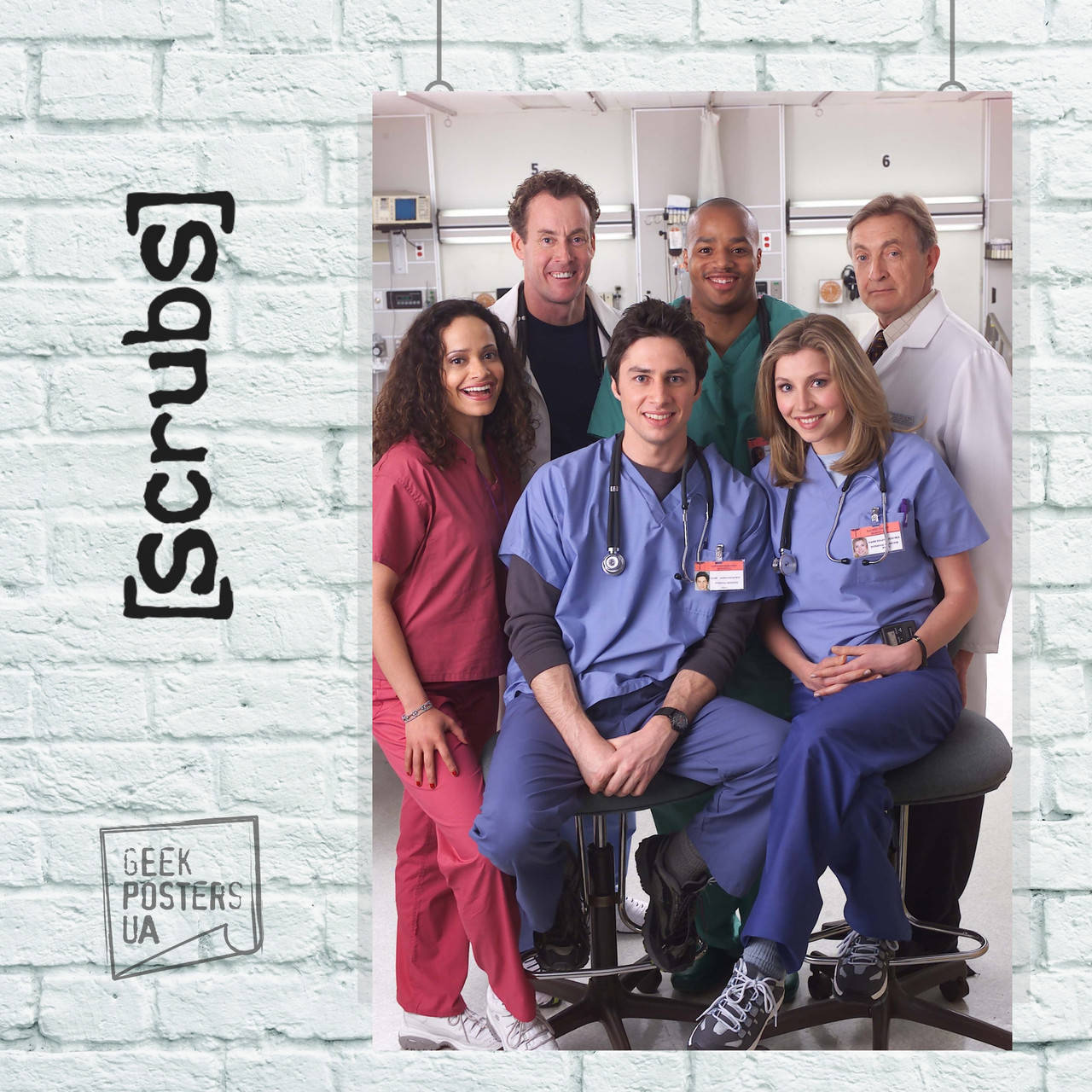 

Постер Сериал "Клиника", Scrubs . Размер 60x91см (A1). Матовая бумага