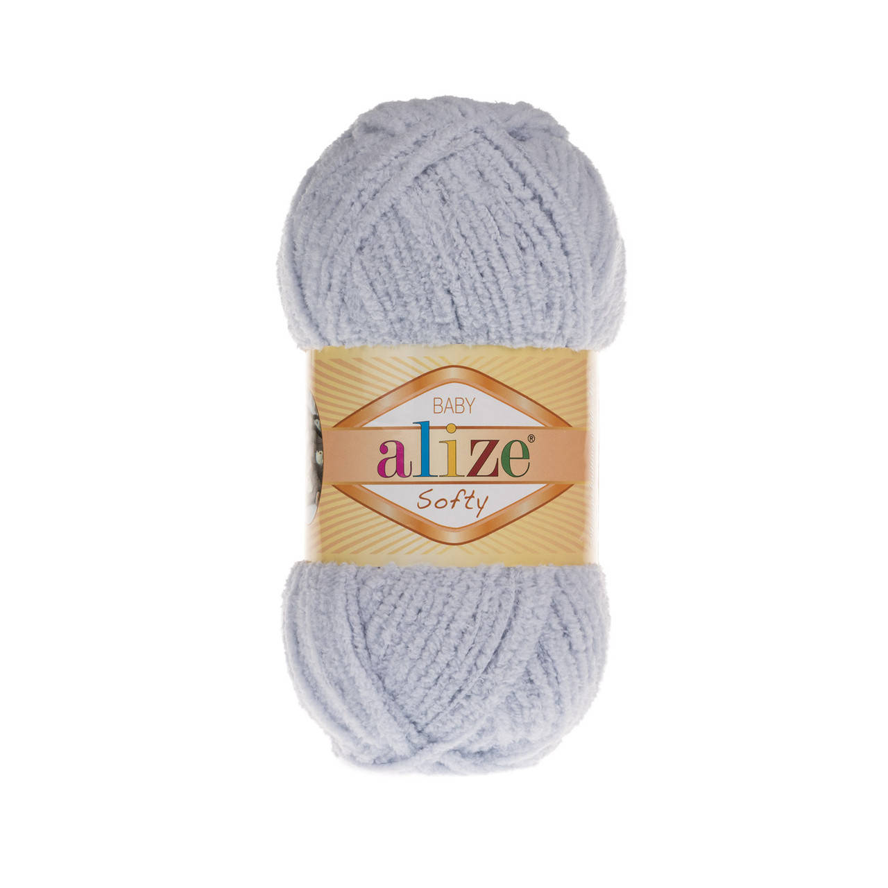 

Пряжа Alize Softy 416 светло-серый