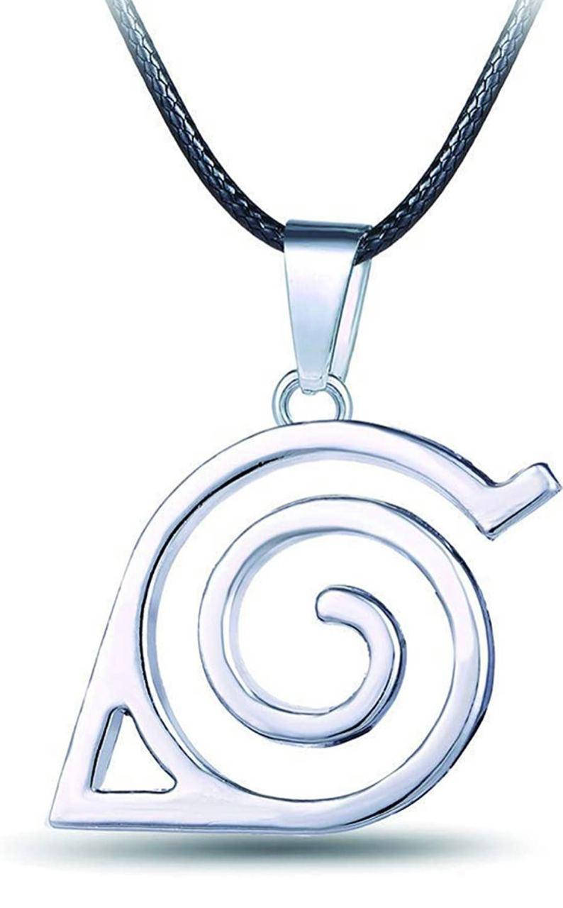 

Аксессуар Наруто цепочка-шнурок с кулоном "Скрытый Лист", 52 см - Naruto Necklace