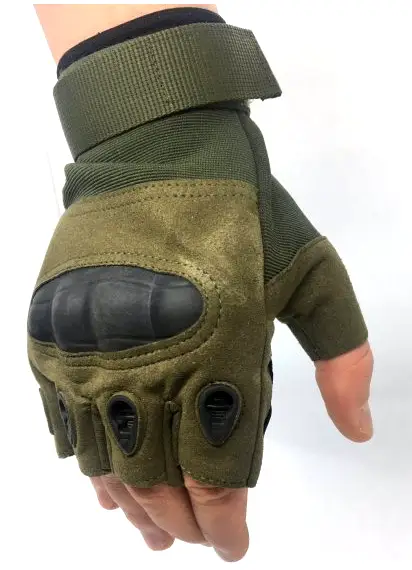 

Тактические перчатки половинные COMBAT, перчатки ЗСУ, цвет олива, размеры L и XL