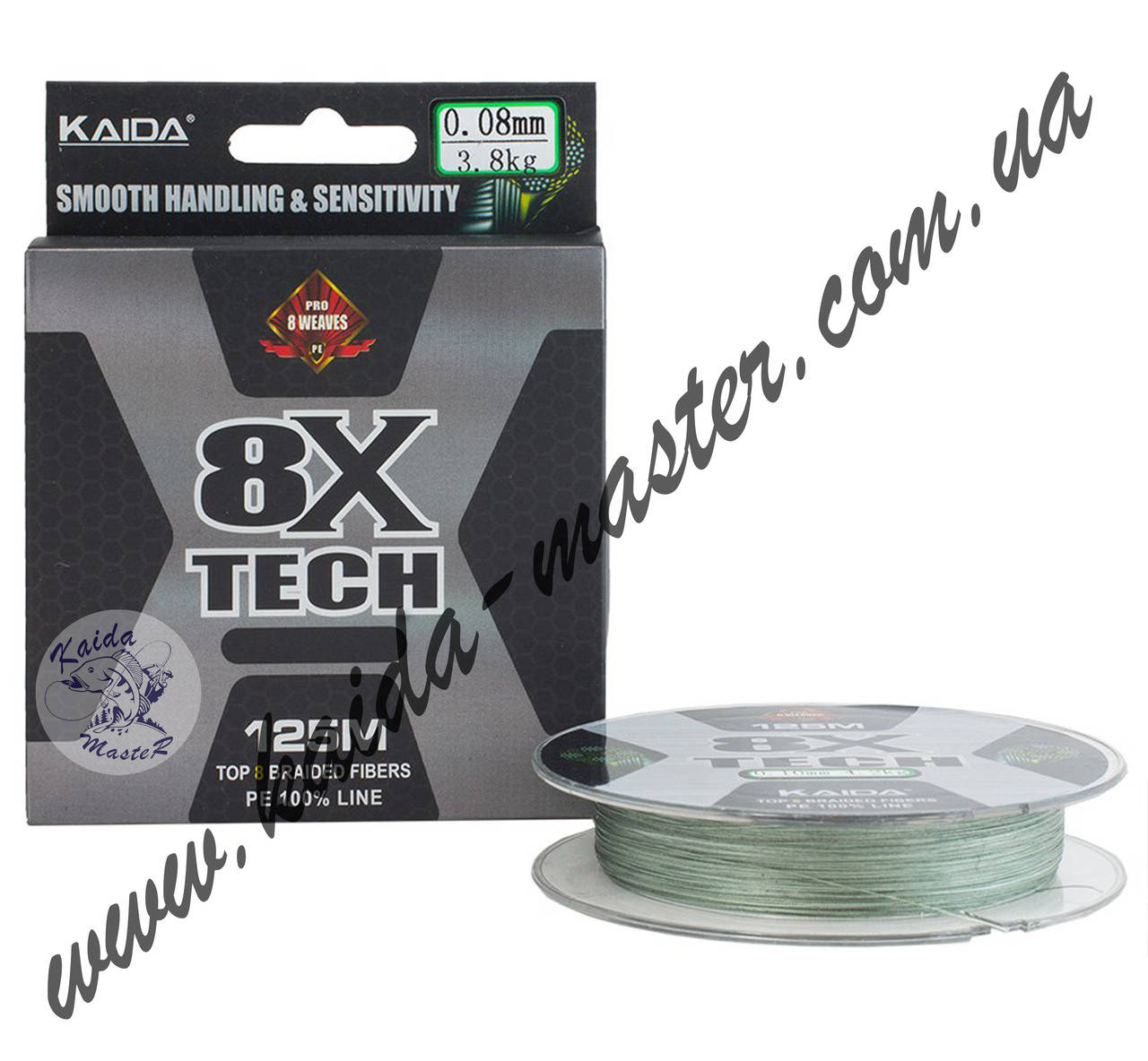 

Шнур Kaida 8X Tech 125м 0,35мм 38,1кг
