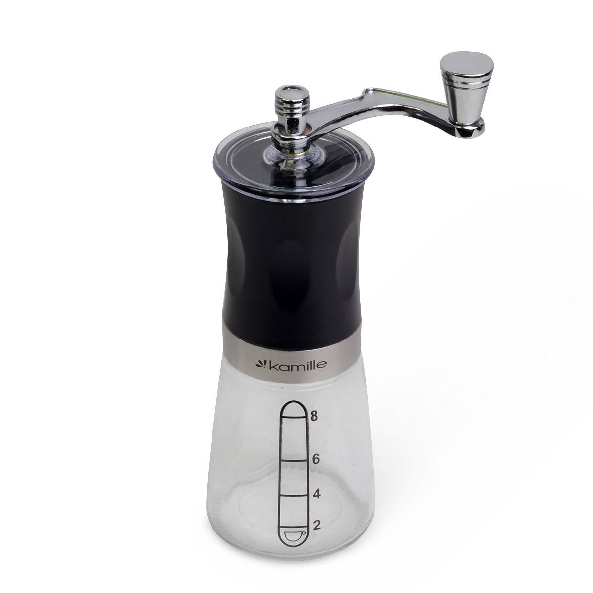 

Кофемолка ручная Kamille Ø6.5*18.5см механическая