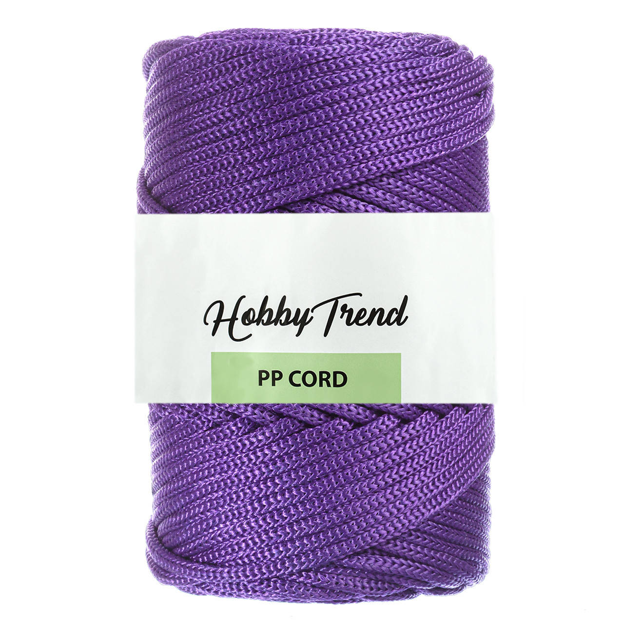 

Полипропиленовый шнур Макраме Hobby Trend. Фиолетовый. 500г, 120м, 5 мм
