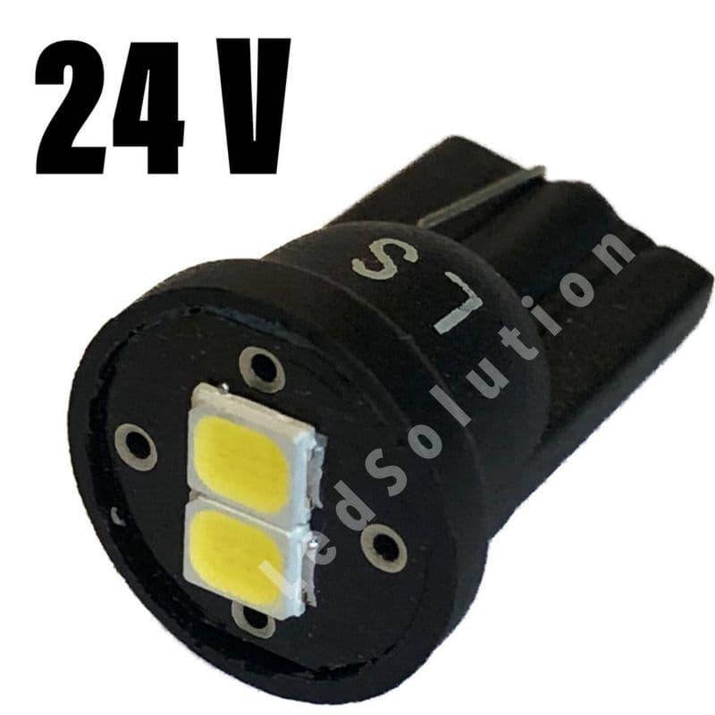 

Автомобильная LED лампа T10 W5W 24V 2smd 2835 светодиодная, белый цвет света