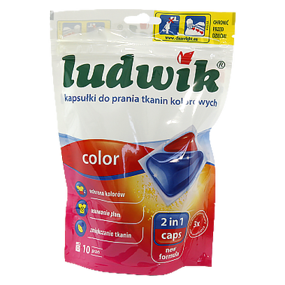 

Капсули для прання Людвік для кольорового Ludwik color 2in1 10caps 230g 6шт/ящ (Код : 00-00010637)