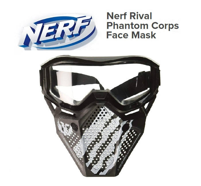 

Nerf Rival Phantom Corps Face Mask C1697 Hasbro Нерф Маска Очки Окуляри, Черный