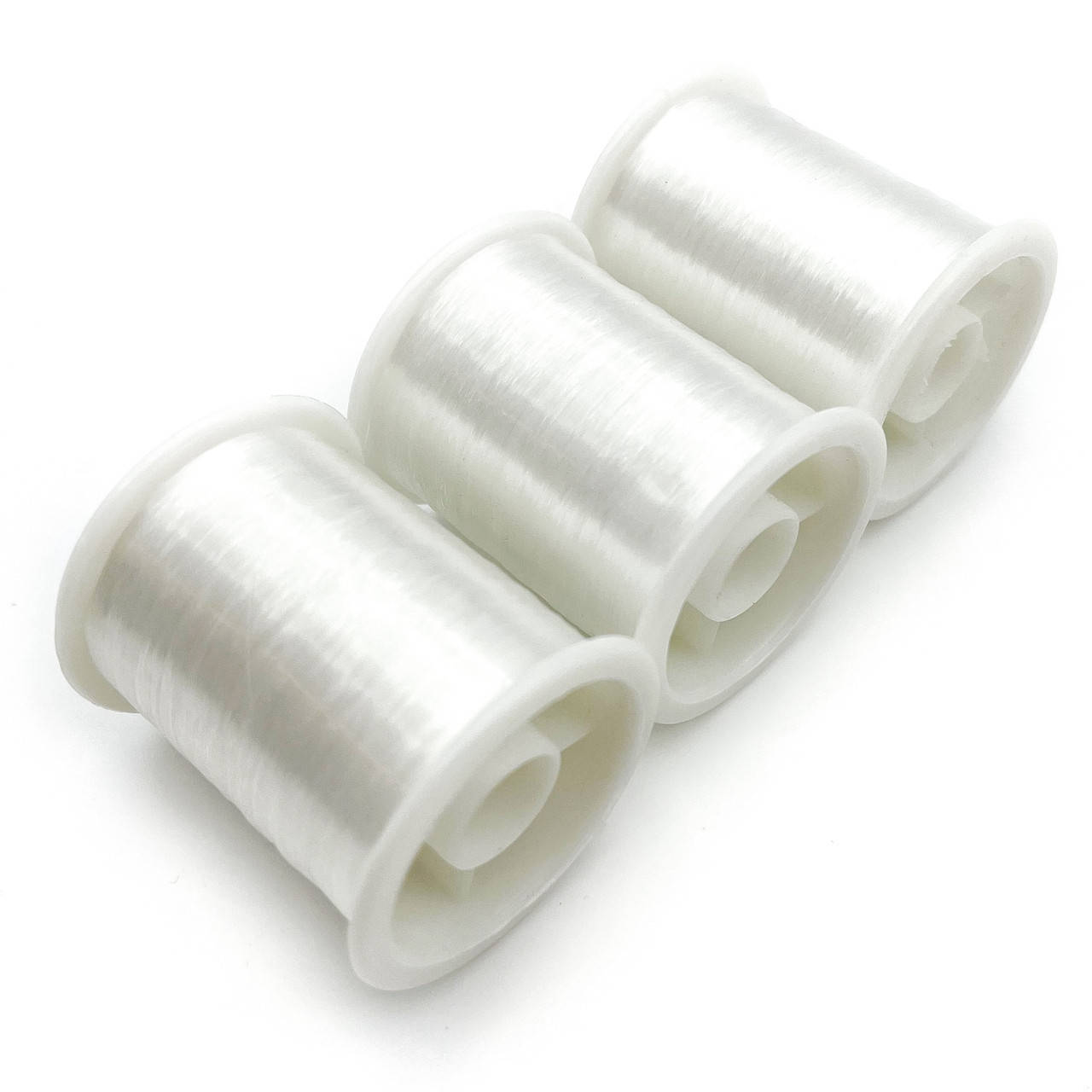 

Мононить прозрачная для рукоделия, бисерная леска, Белый