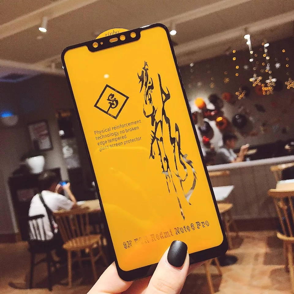 

Full Glue ( 6D) защитное стекло для Xiaomi Redmi Note 6 Pro.