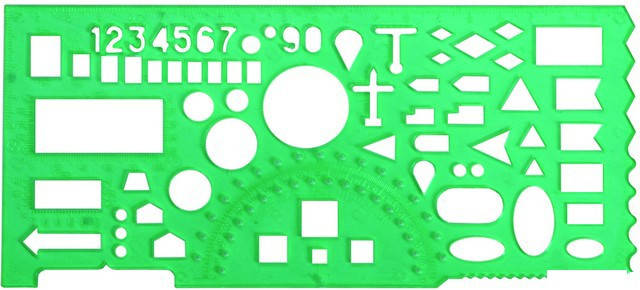 

Линейка-трафарет "Офицерская" прозрачная