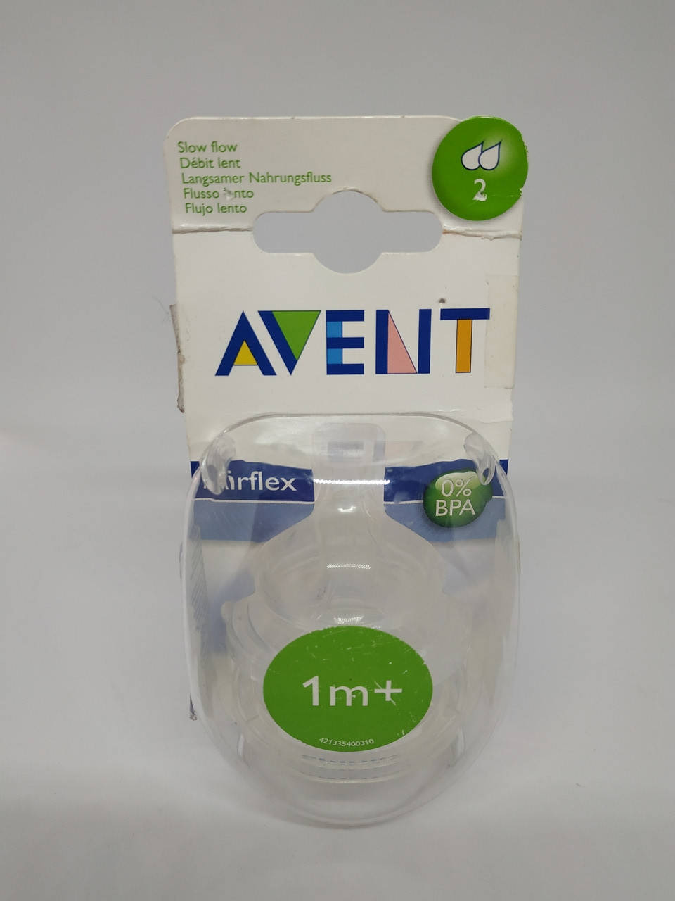

Соски для бутылочек Philips Avent 1 мес+ (2 шт)