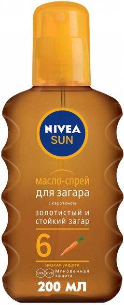 

Nivea нивея олія-спрей для засмаги з каротином SPF 6 200 мл
