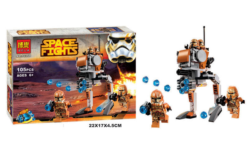 

Конструктор лего BELA 10368 SPACE FIGHTS Звёздные Войны 105 дет., см. описание