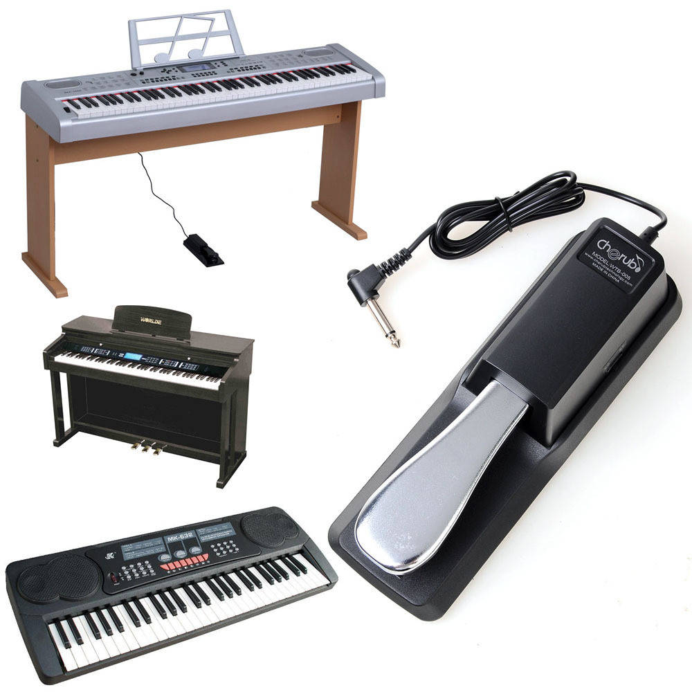 

Педаль сустейна рояльного типа Cherub WTB-005 BK