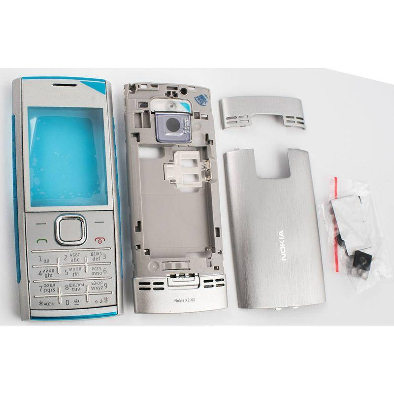 

Корпус телефона Nokia X2-00, полный комплект, Серый, клавиатура