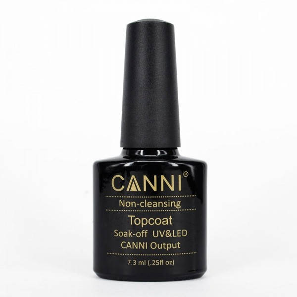 

CANNI Top Coat Non Cleansing Финишное покрытие без липкого слоя, 7,3 мл