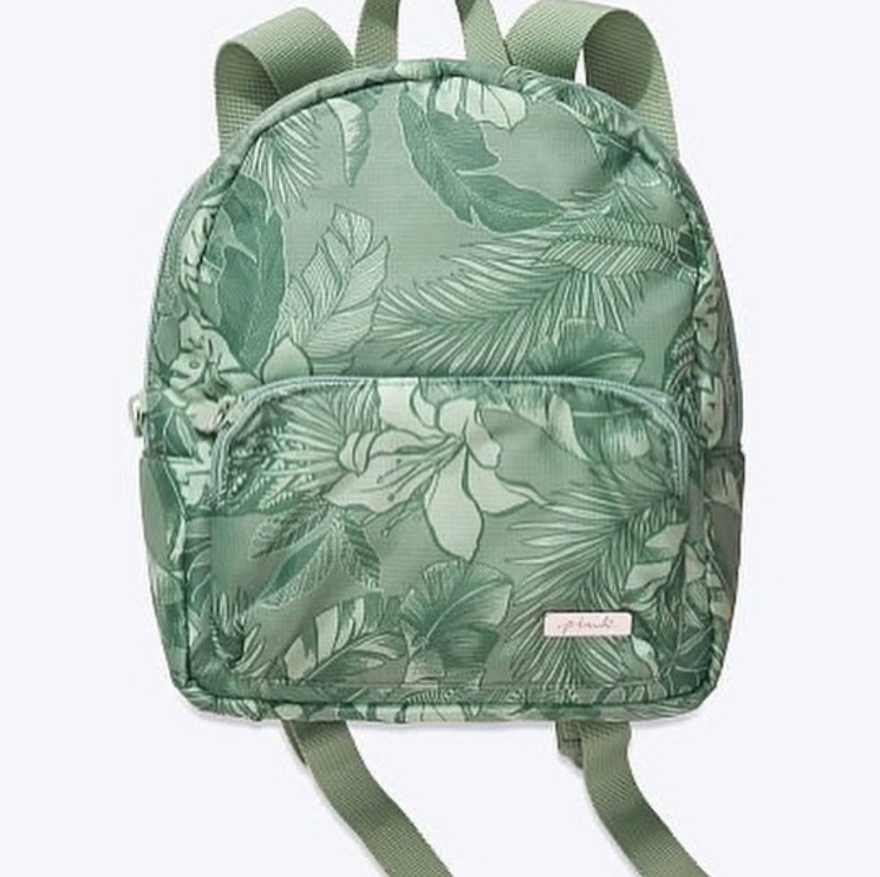 

Рюкзак Victoria's Secret Pink Ripstop Mini Bookbag зеленый, небольшого размера, Зелёный