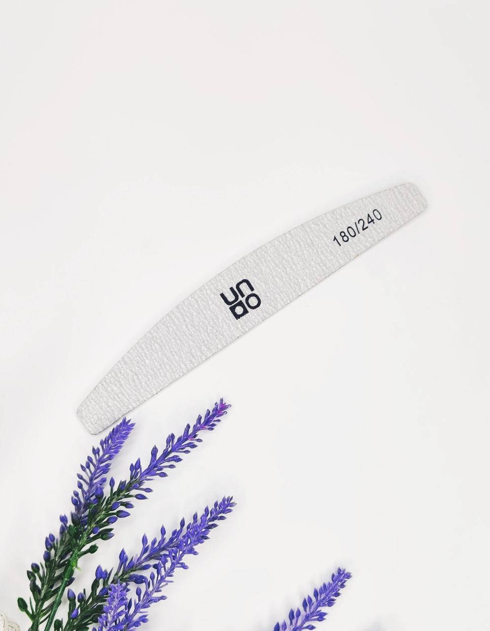 

Пилочка для маникюра UNO лодочка двухстороняя 180/240